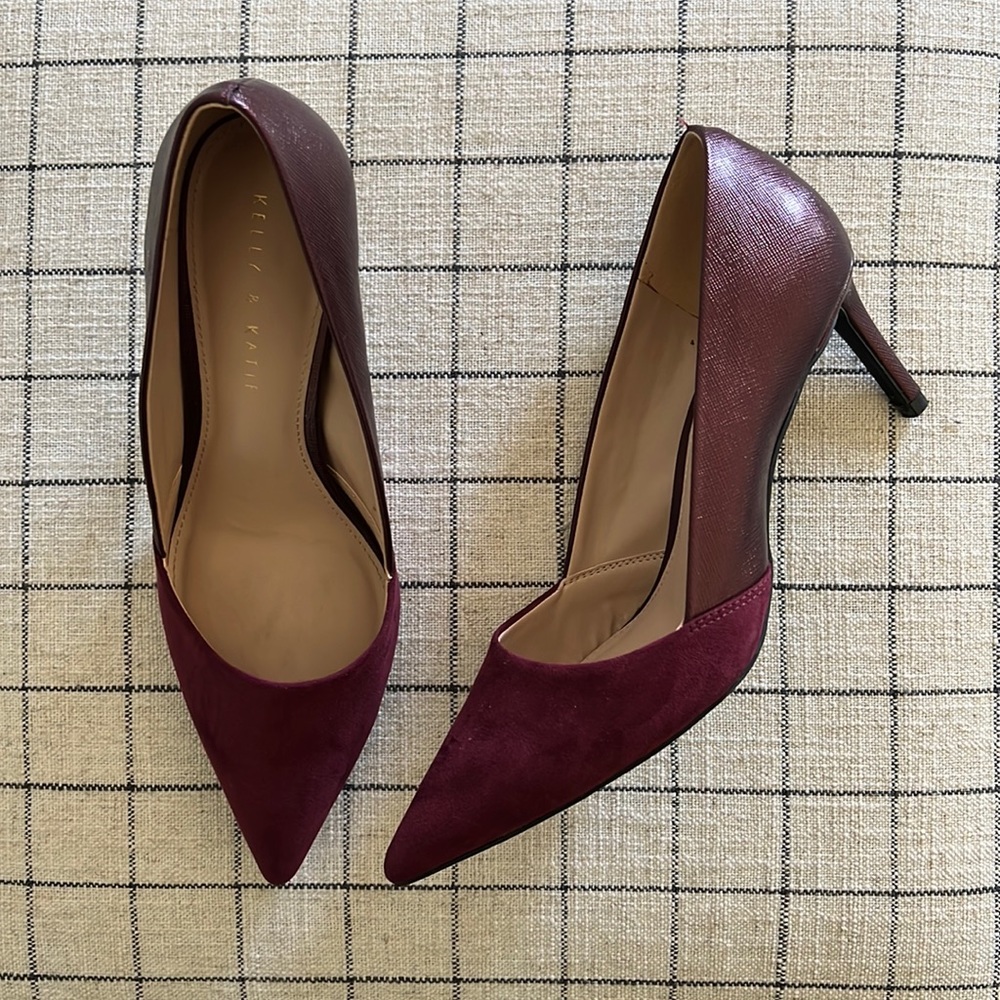Kelly and Katie Maroon High Heels